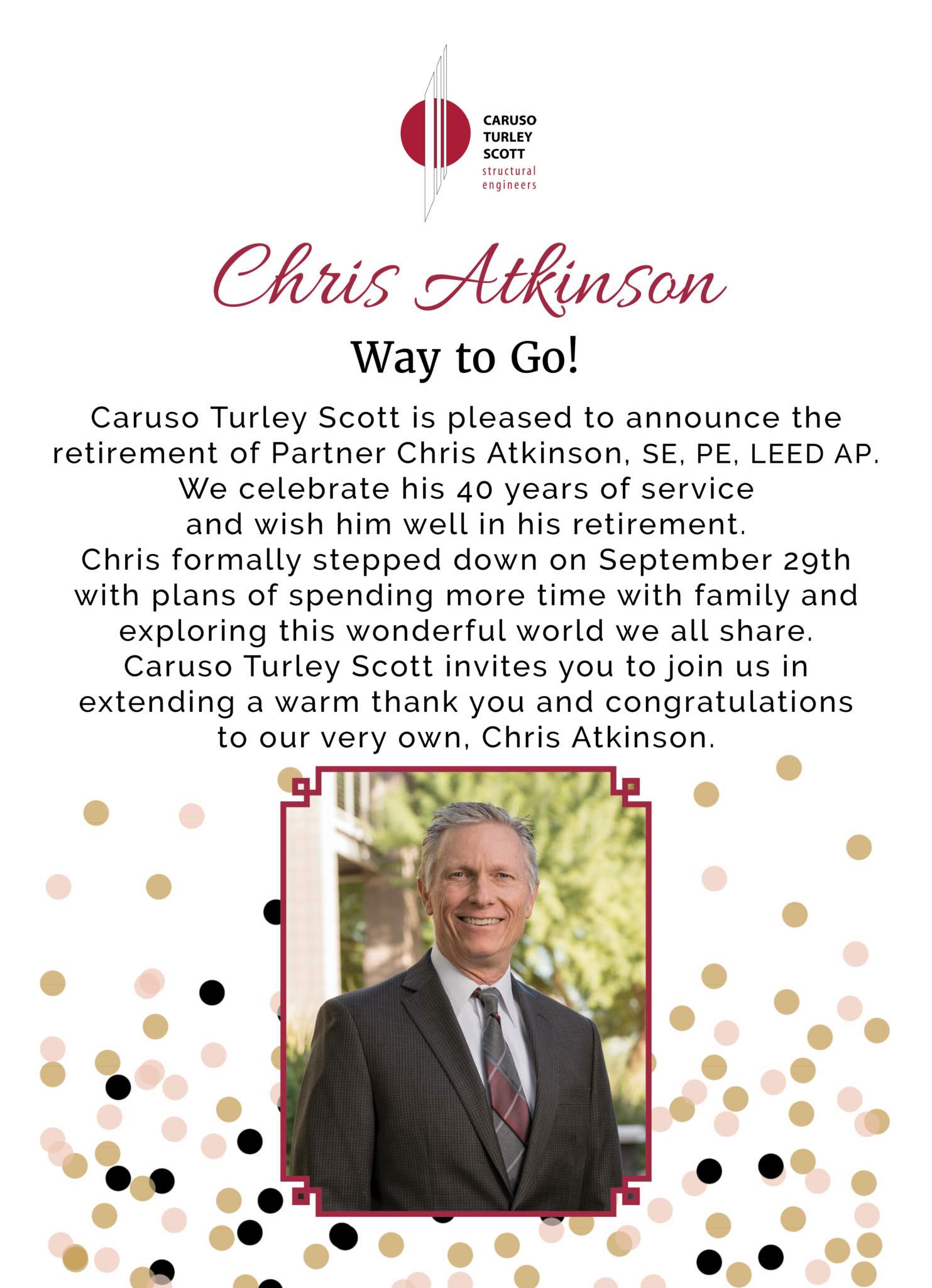 Chris Atkinson Retires